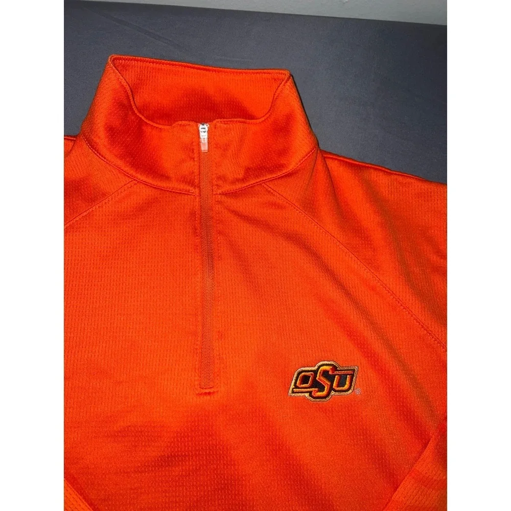 Jansport Oklahoma State University OSU Cowboys Quarter Zip Pullover Orange XL